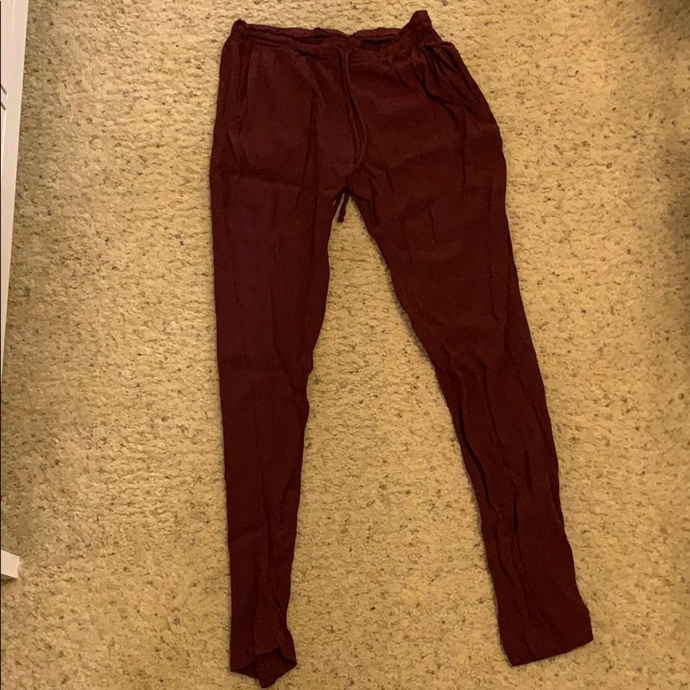 Maroon Pants